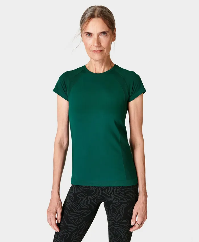 Athlete Seamless Gym TShirt Retro Green TShirts Sweaty Betty Women