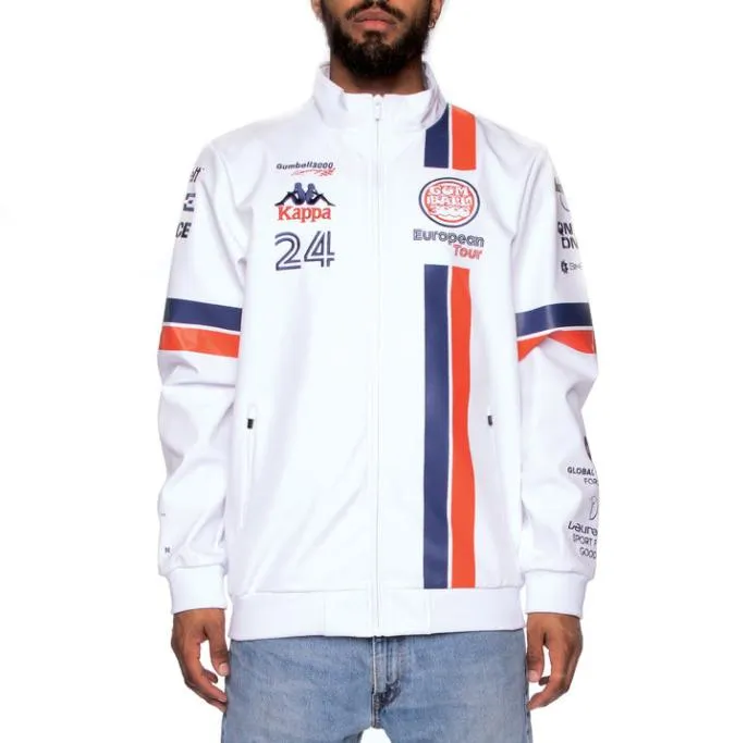 Authentic Chil Gumball 3000 Tour Jacket 8211 White Men Kappa Jackets