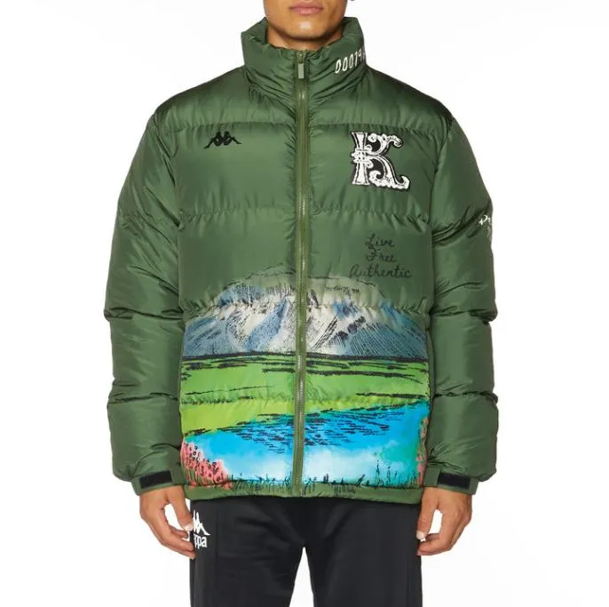 Authentic Finreol Puffer Jacket 8211 Green Green Men Kappa Jackets