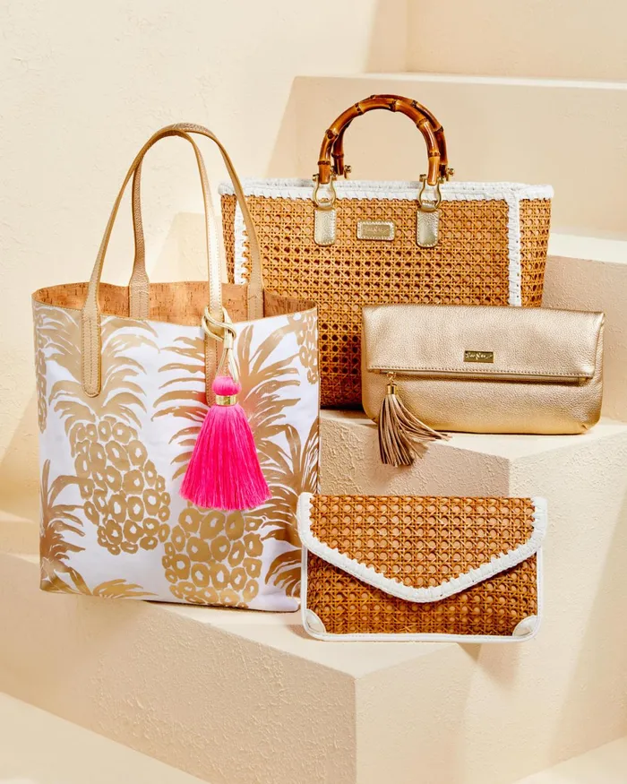 Bags WomenHome and Gifts Lilly Pulitzer Reversible Shopper Tote Gold Metallic Flamenco Tote Bags WomenHome and Gifts Lilly Pulitzer Reversible Shopper Tote Gold Metallic Flamenco Tote