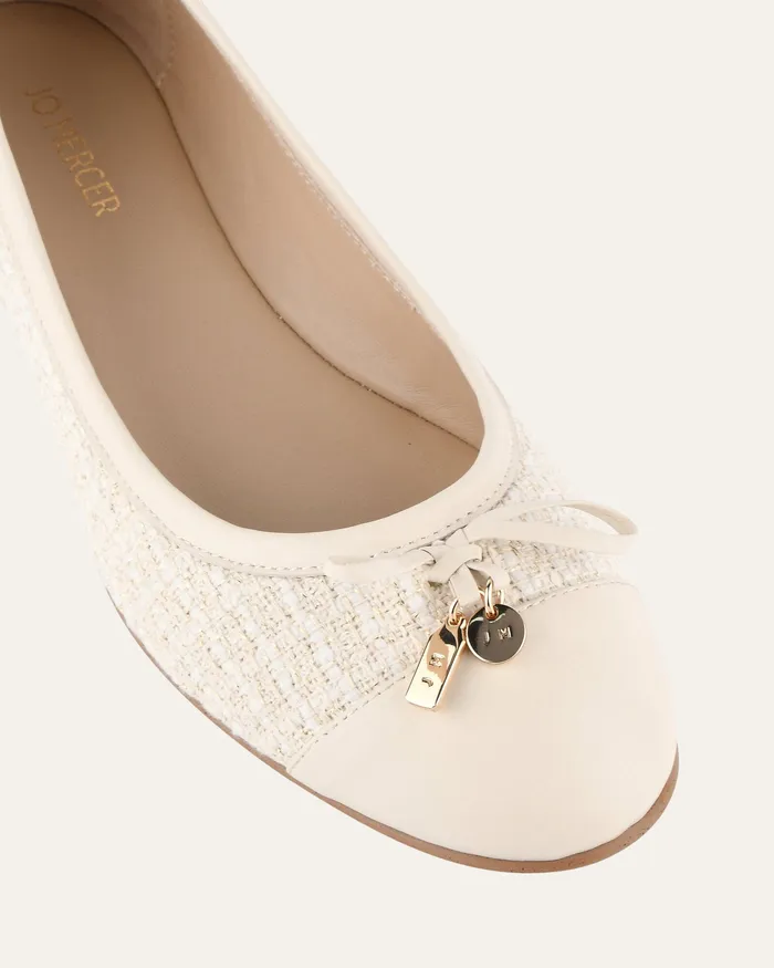 BALLET Hermione dress flats off white woven 8211 jomercer Women BALLET Hermione dress flats off white woven 8211 jomercer Women