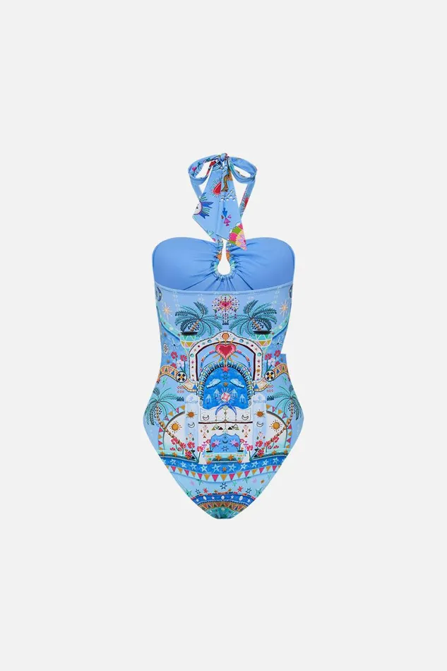 BANDEAU ONE PIECE WITH RING TRIM A PAINTED VILLAGE A Painted Village Womens Camilla One Pieces
