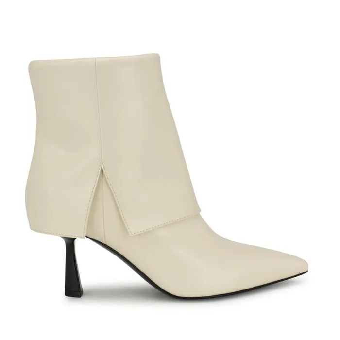 Bazie Pointy Toe Dress Booties Ivory Women Nine West Boots and Booties