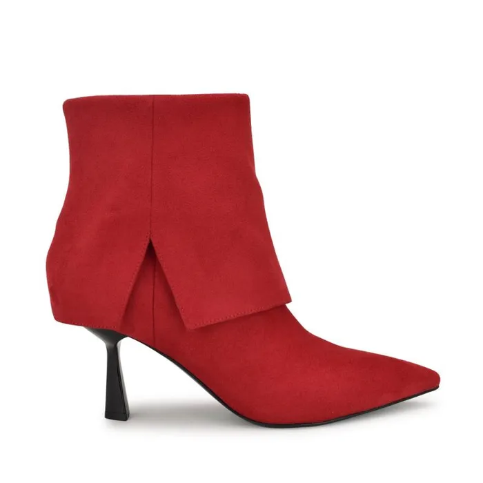 Bazie Pointy Toe Dress Booties Red Women Nine West Boots and Booties
