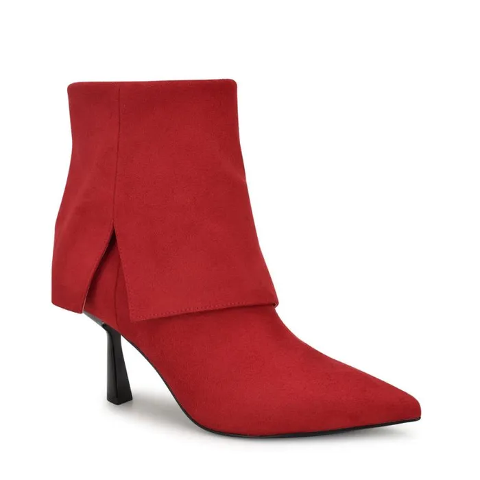 Bazie Pointy Toe Dress Booties Red Women Nine West Boots and Booties Bazie Pointy Toe Dress Booties Red Women Nine West Boots and Booties
