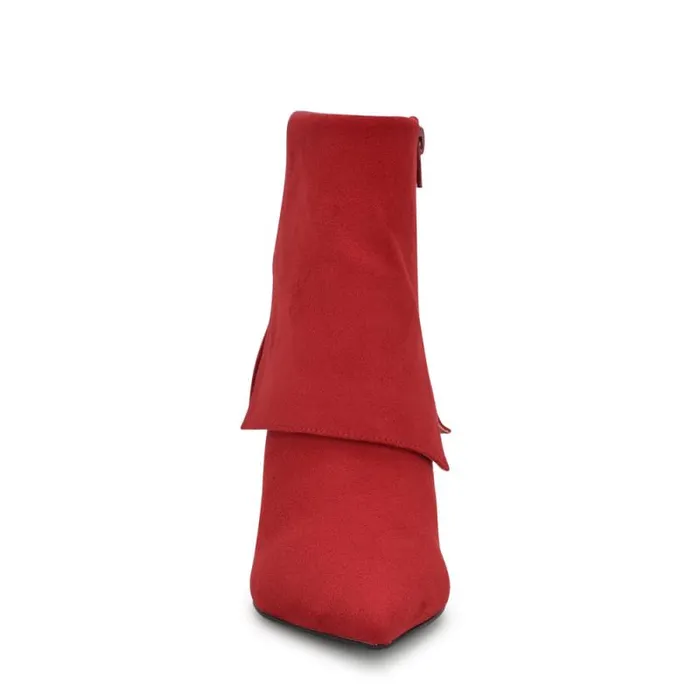Bazie Pointy Toe Dress Booties Red Women Nine West Boots and Booties Bazie Pointy Toe Dress Booties Red Women Nine West Boots and Booties