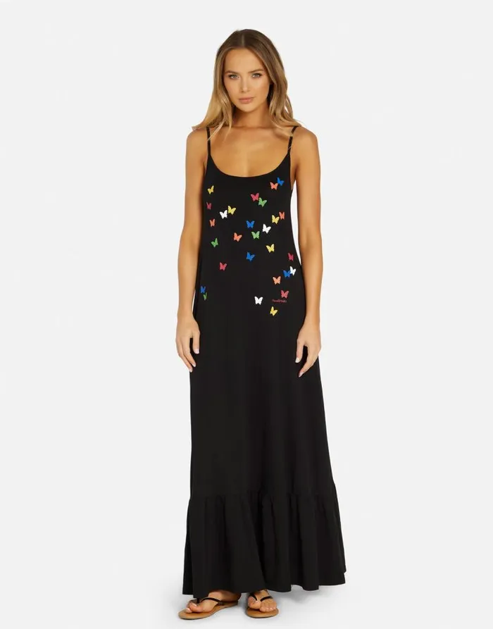 Beatrix Mini Butterflies Black Women Lauren Moshi Dresses