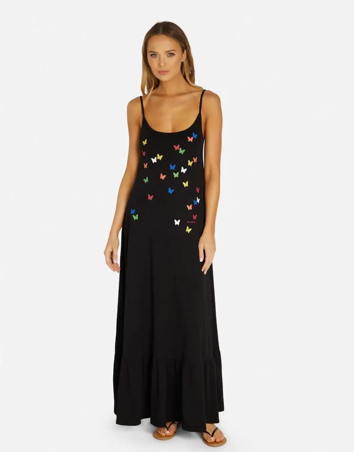 Beatrix Mini Butterflies Black Women Lauren Moshi Dresses