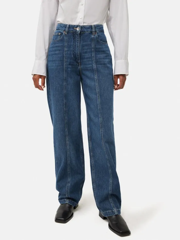 Beck Tailored Jean Vintage Mid Blue Women Jigsaw Denim