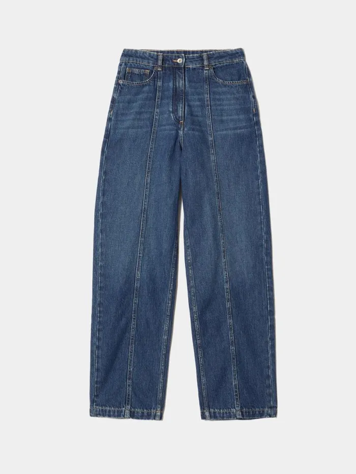 Beck Tailored Jean Vintage Mid Blue Women Jigsaw Denim