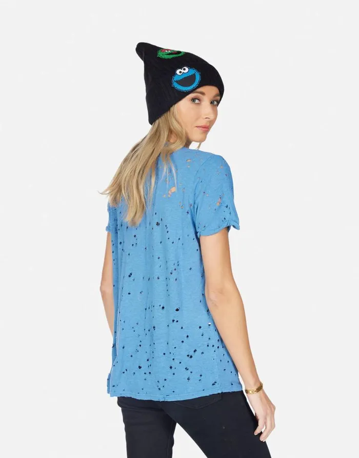 Bess Crystal Cookie Monster Riptide Women Lauren Moshi Short Sleeve