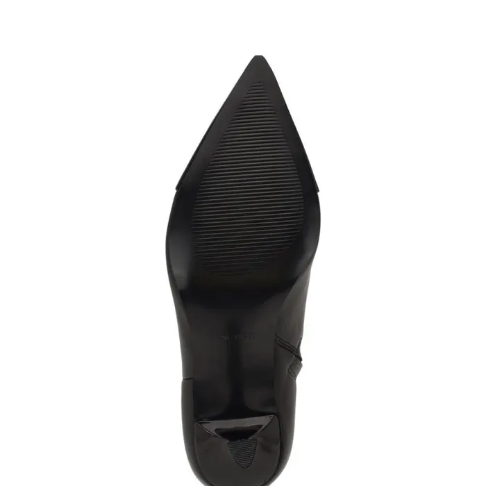 Birgy Pointy Cap Toe Dress Booties Black Leather Women Nine West Boots and Booties Birgy Pointy Cap Toe Dress Booties Black Leather Women Nine West Boots and Booties