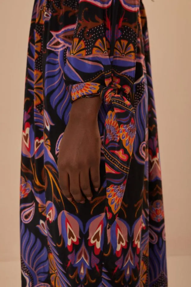 Black Heart Forest Maxi Dress Women FARM Rio Maxi Dresses