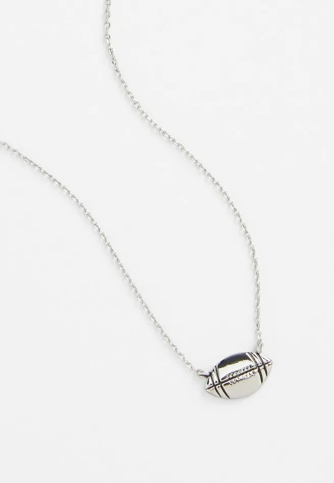 Blue And White Carded Football Necklace Women Maurices Jewelry
