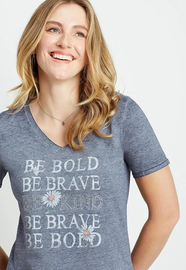 Blue Be Bold Graphic Tee Women Maurices Tops