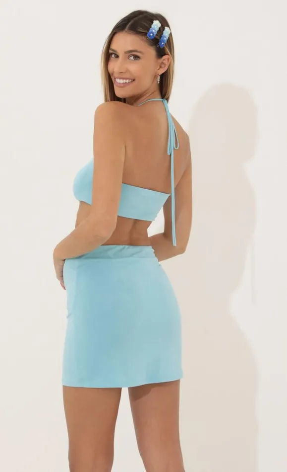 Bodycon Dress Blue Women LUCY IN THE SKY Mini Dresses Bodycon Dress Blue Women LUCY IN THE SKY Mini Dresses