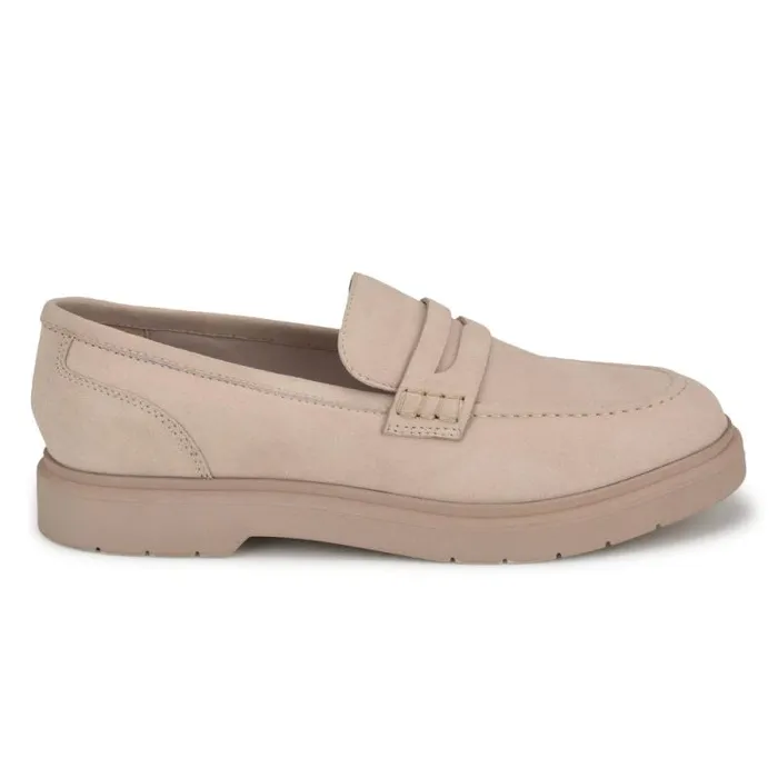 Bonet Casual Loafers Brown Suede Women Nine West Flats