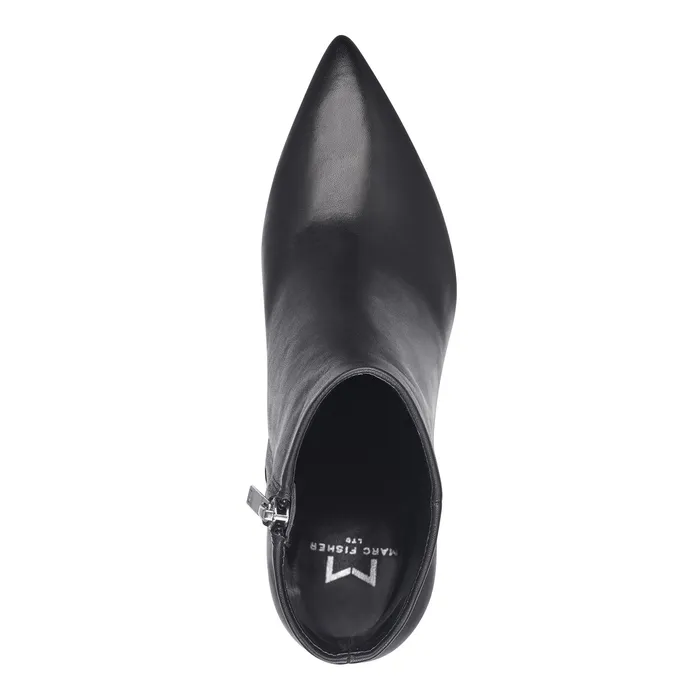 Booties Jarli Pointy Ankle Bootie Black Leather 8211 Marc Fisher Women