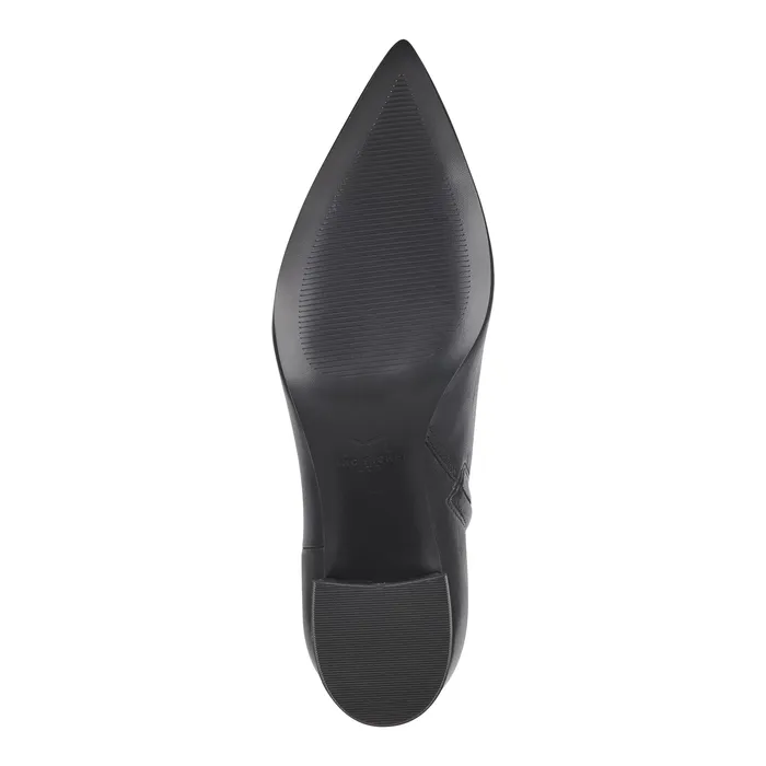 Booties Jarli Pointy Ankle Bootie Black Leather 8211 Marc Fisher Women