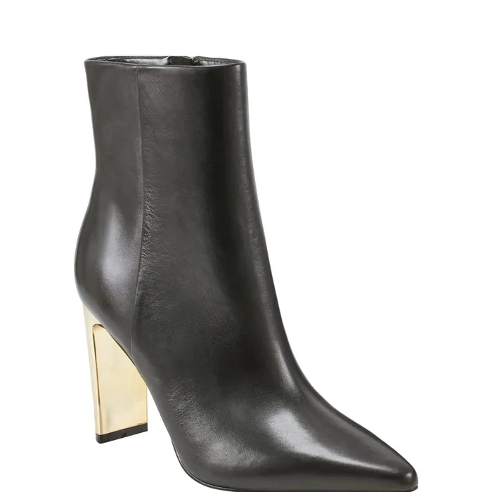 Booties Talyna Dress Bootie Black Leather 8211 Marc Fisher Women
