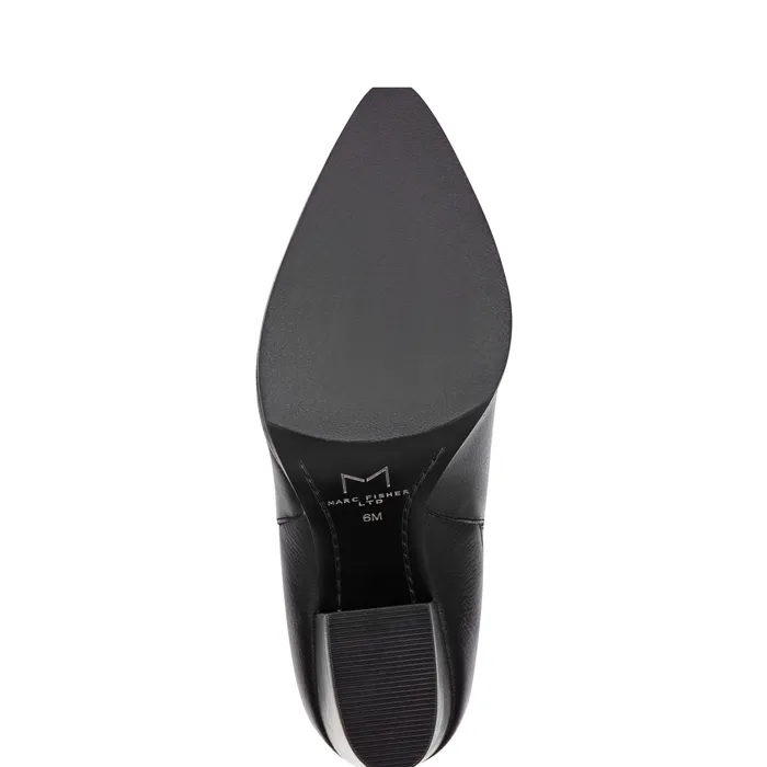 Booties Women Marc Fisher Alva Pointy Toe Bootie Black Leather