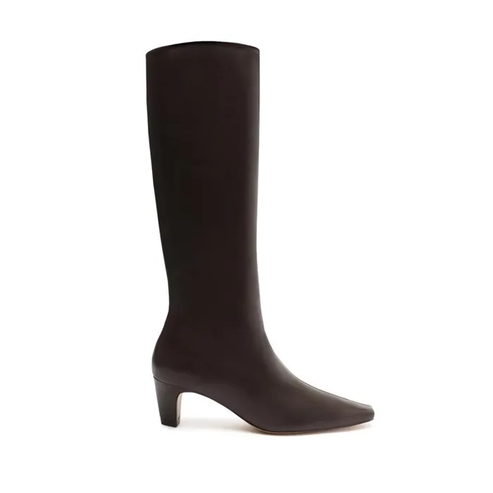 Boots Dellia Up Leather Boot Dark Chocolate Schutz Shoes Boots