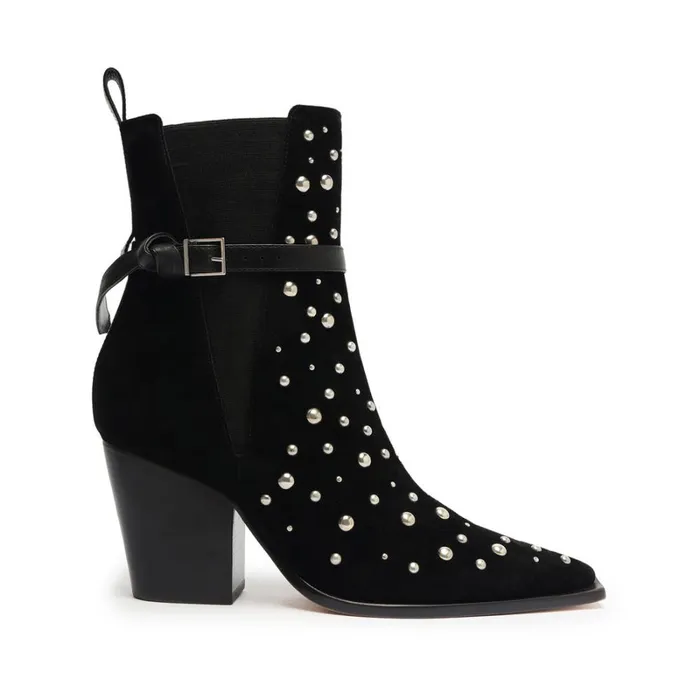 Boots Kelsey Suede Bootie Black Schutz Shoes Booties