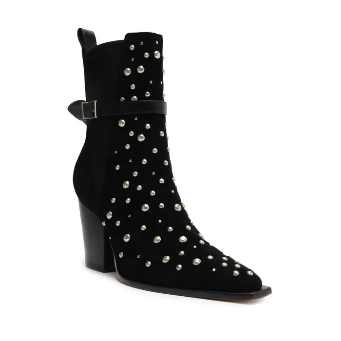Boots Kelsey Suede Bootie Black Schutz Shoes Booties