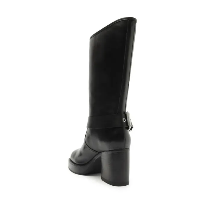 Boots Kiara Block Atanado Leather Boot Black Schutz Shoes Boots
