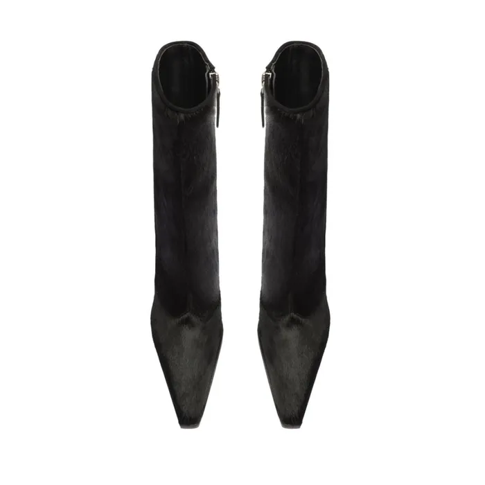 Boots Raffaela Calf Hair Bootie Black Schutz Shoes Booties