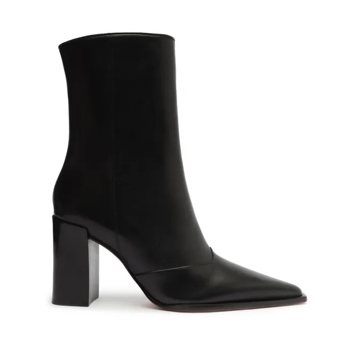 Boots Raffaela Leather Bootie Black Schutz Shoes Booties