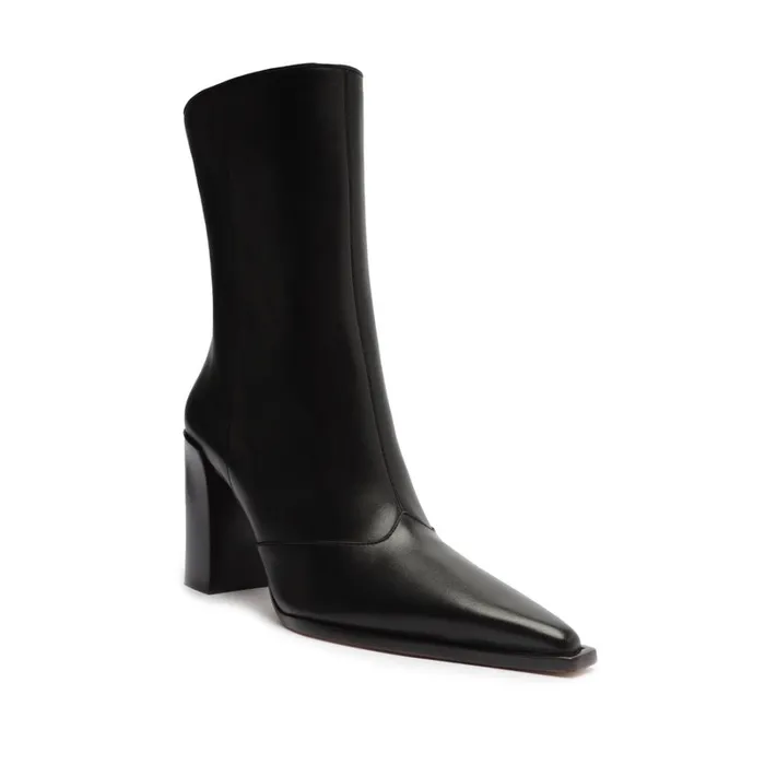 Boots Raffaela Leather Bootie Black Schutz Shoes Booties