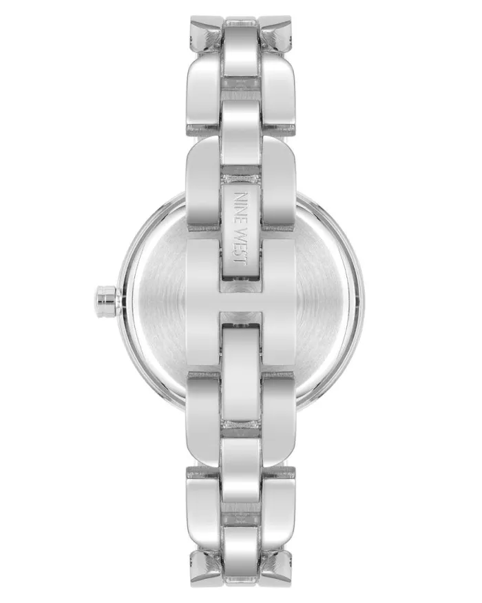 Bracelet Link Watch Silver Women Nine West Straps Bracelet Link Watch Silver Women Nine West Straps
