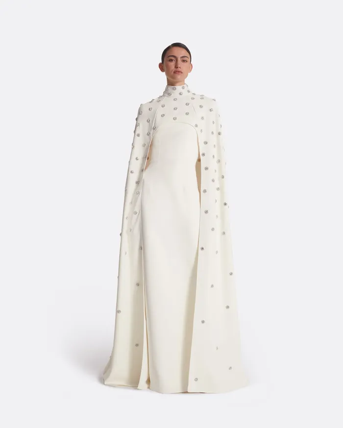 Bridal Manore Ivory Harness With Soshin Long Dress Ivory 8211 Safiyaa Women