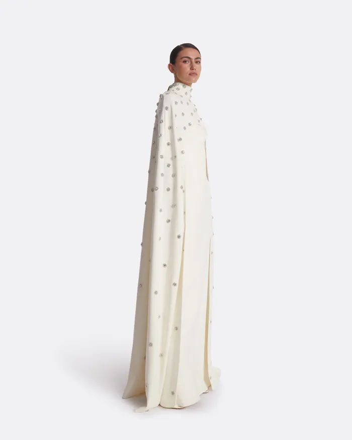 Bridal Manore Ivory Harness With Soshin Long Dress Ivory 8211 Safiyaa Women