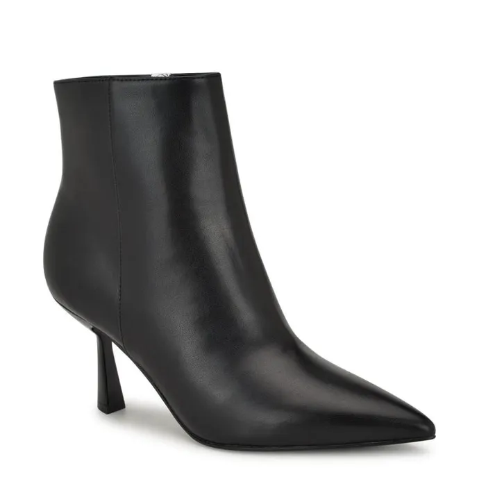 Bunie Dress Ankle Booties Black Smooth Women Nine West Boots and Booties Bunie Dress Ankle Booties Black Smooth Women Nine West Boots and Booties