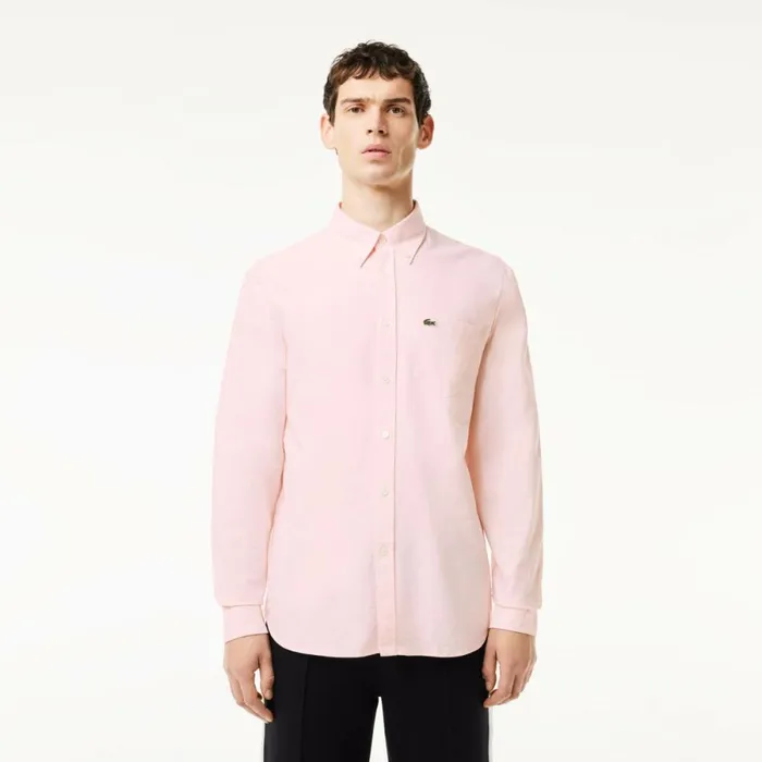 Button Down Shirts Men Lacoste Men039s Regular Fit Cotton Oxford Shirt White Light Pink 7fd Button Down Shirts Men Lacoste Men039s Regular Fit Cotton Oxford Shirt White Light Pink 7fd