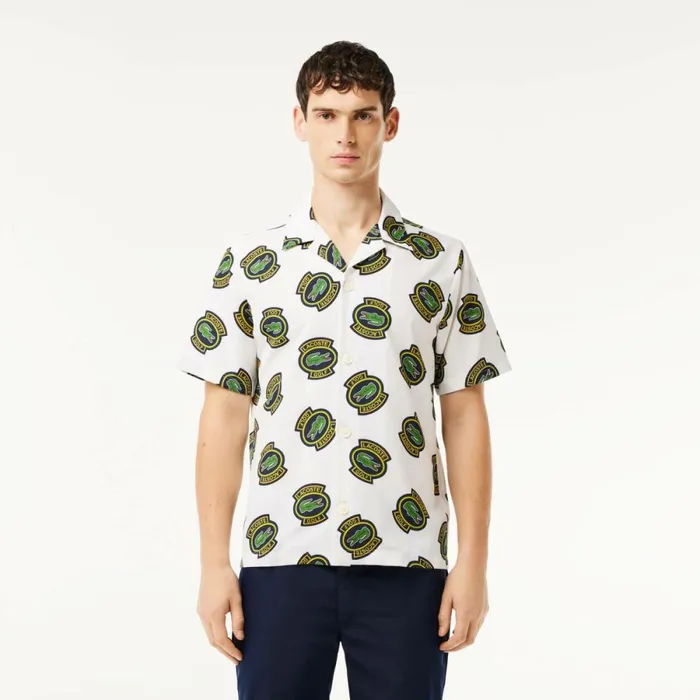 Button Down Shirts Men Lacoste Men039s UltraDry AntiUV Short Sleeved Golf Shirt White Yellow Black Iqh Button Down Shirts Men Lacoste Men039s UltraDry AntiUV Short Sleeved Golf Shirt White Yellow Black Iqh