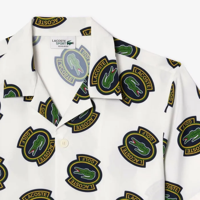Button Down Shirts Men Lacoste Men039s UltraDry AntiUV Short Sleeved Golf Shirt White Yellow Black Iqh