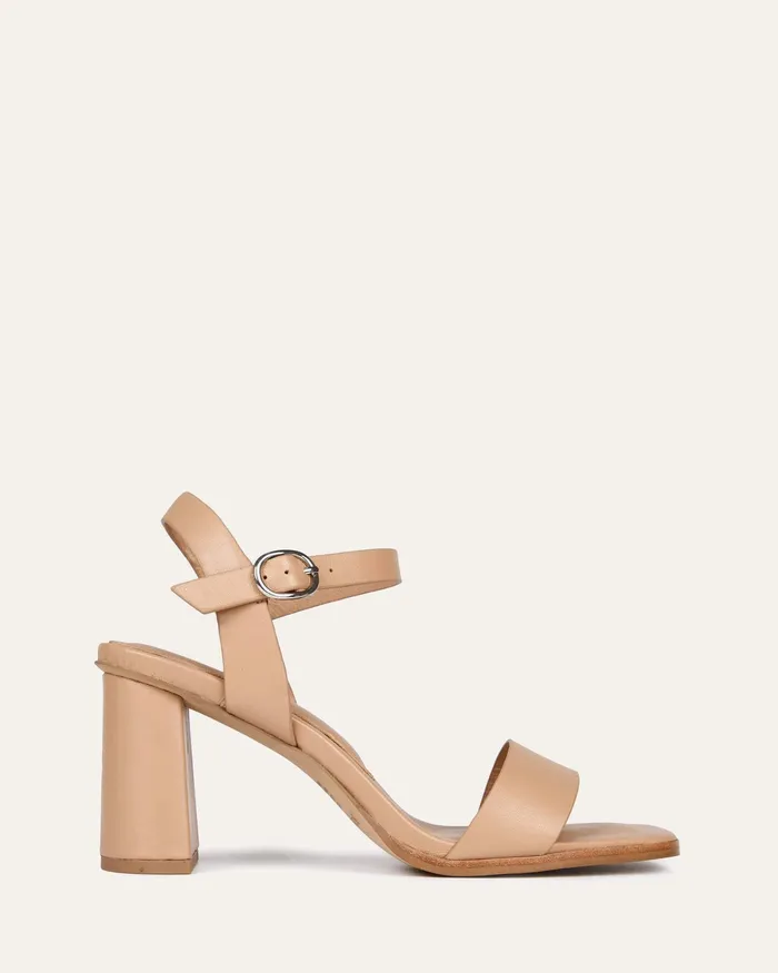 Calais high heel sandals beige leather HIGH HEELS jomercer Women