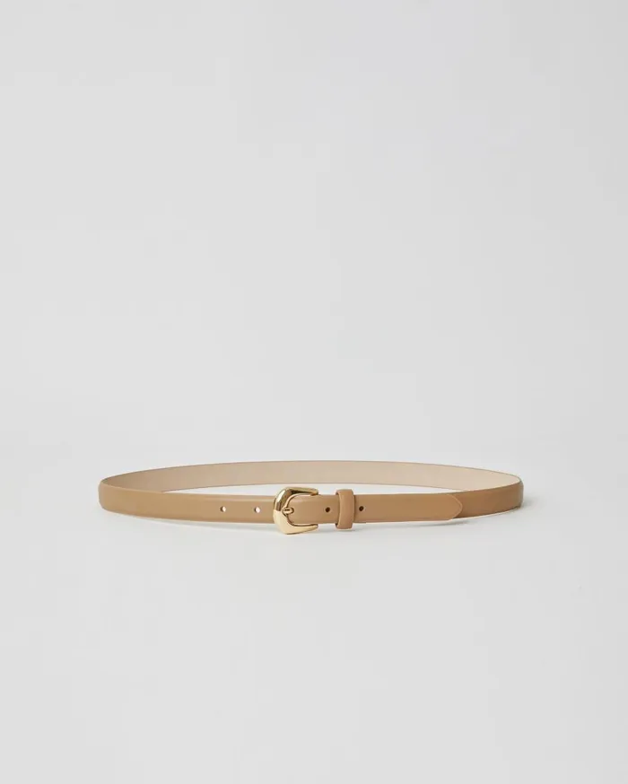 CAMI NYC Belts Women BLow The Belt Kennedy Mini Belt Camel Gold