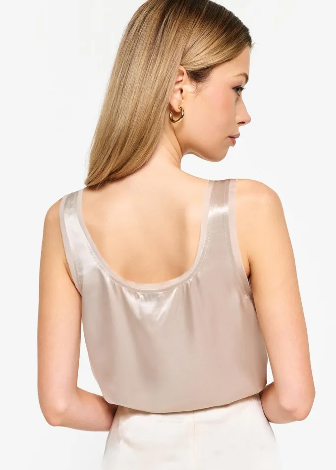 CAMI NYC Camisoles Women Nilou Chiffon Trim Camisole Oat