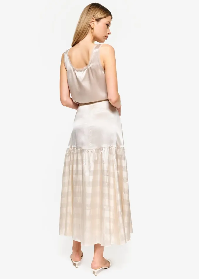 CAMI NYC Camisoles Women Nilou Chiffon Trim Camisole Oat