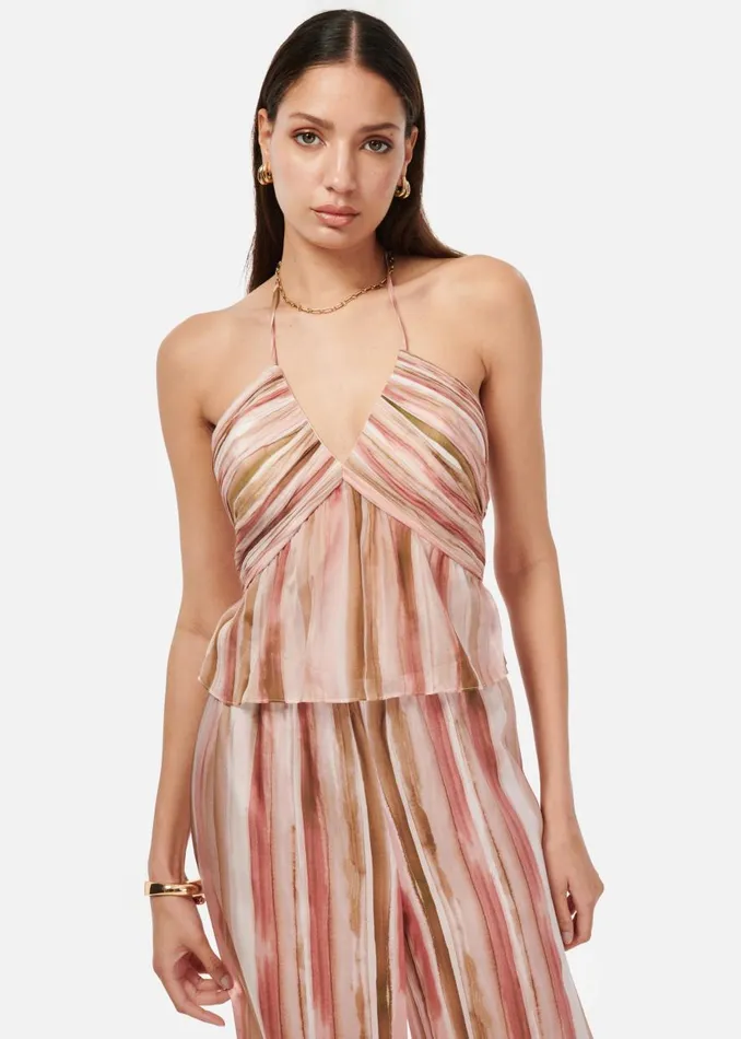 CAMI NYC Camisoles Women Rhea Camisole Painterly Stripe