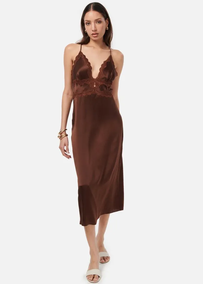 CAMI NYC Dresses Women Roya Dress Mocha
