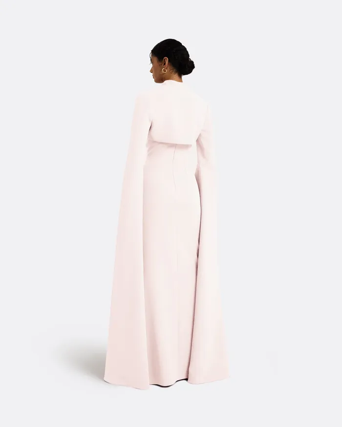 Capes and Harnesses Women Amari Pale Pink Bolero With Soshin Dress Pale Pink Safiyaa