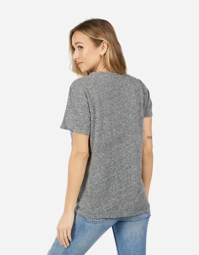 Capri Keep Dreaming Heather Grey Women Lauren Moshi Short Sleeve