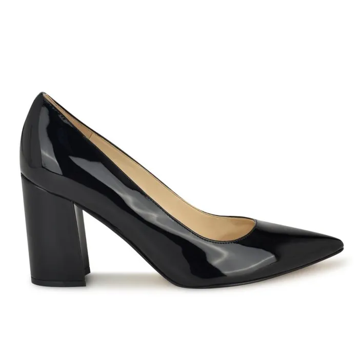 Cara Dress Pumps Black Patent Women Nine West Heels