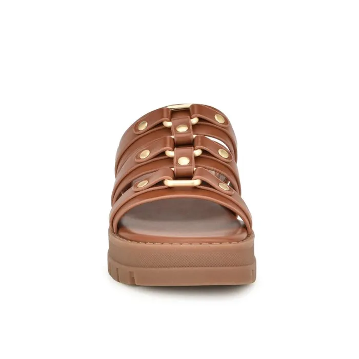 Cazz Fisherman Slide Sandals Brown Women Nine West Sandals Cazz Fisherman Slide Sandals Brown Women Nine West Sandals