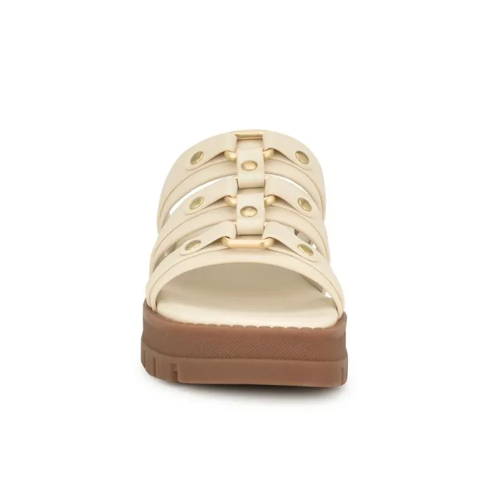 Cazz Fisherman Slide Sandals Ivory Women Nine West Sandals Cazz Fisherman Slide Sandals Ivory Women Nine West Sandals